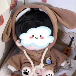 Doll Clothes 20cm Cotton Doll Replacement Clothes Hooded Sweaters Plush Doll Clothes Children's Holiday Gifts