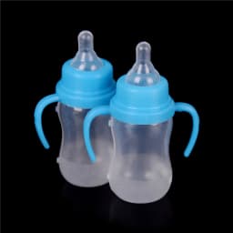 2pcs/set Magic Mike Bottle Baby Doll Feeding Bottle Feeder Nipple For Doll Toy Milk Bottle Dollhouse Accessories Color Randomly
