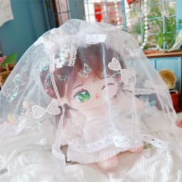 20cm Cute Idol Plush Doll Wear Wedding Dress Suit Clothes Accessory Kawaii No Attribute Stuffed Cotton Naked Dolls Soft Girl Toy
