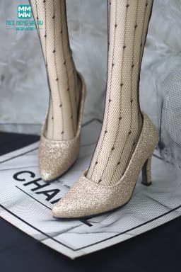 BJD Doll Shoes Fit 1/3 BJD SD DD Doll Fashion High Heels Leather Shoes Gold Black Silver Girls Gift