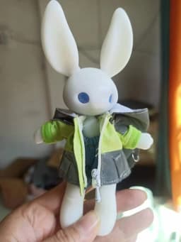 BJD doll 14cm rabbit doll girl's doll birthday gift children's toy rabbit clothing doll full set free delivery project