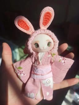 BJD doll 14cm rabbit doll girl's doll birthday gift children's toy rabbit clothing doll full set free delivery project