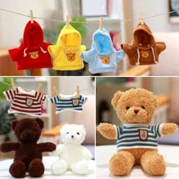 30cm Cotton Doll Accessories Plush Dog Bear Children's Toys Dolls Clothes LaLafanfan Clothes Stuffed Toys