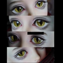 New Resin Eyes Doll Eyeball Cat Eyes Doll Accessories For 1/6 1/8 1/3 BJD Doll OB11 DIY Handmade Eyeball 10mm/12mm/14mm/16mm