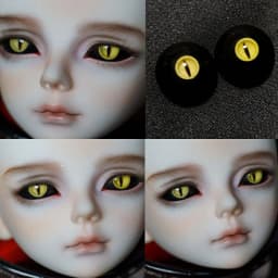 New Resin Eyes Doll Eyeball Cat Eyes Doll Accessories For 1/6 1/8 1/3 BJD Doll OB11 DIY Handmade Eyeball 10mm/12mm/14mm/16mm