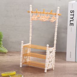 1set 30cm Dolls Hangers Dress Clothes Holder Cute Accessories Doll Clothes Rack Garment Organizer Hangers for Dolls Handbag