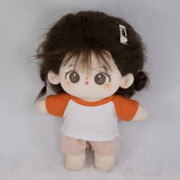 10CM Doll Clothes Cute Tops Cotton T-shirt Candy Color Sweatshirt For Cotton Stuffed Dolls Toys Accessories Idol Doll Outfit