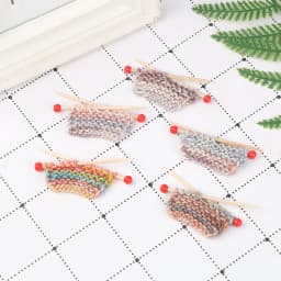 1/12 Miniature Dollhouse Simulation Thick Knitted Sweater Gradient Color Knitting Wool Model DIY Dollhouse Ornament Accessories