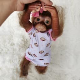 20" Monkey Bebe Reborn Dolls Handmade Cute Reborn Baby Dolls With Soft Touch Toddler Dolls For Kids Birthday Gift Muñecas Reborn