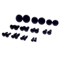6mm/8mm/9mm/10mm/12mm Safety Eyes Black Color Fit for Crochet /Stuffed /Amigurumi Doll Come With Washers