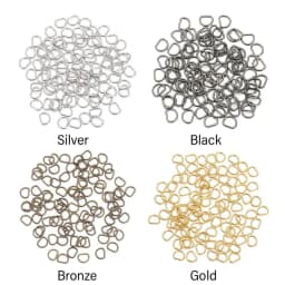 100Pcs 4/5mm Mini Silver Black Bronze Gold Type D Ring Connection Alloy Metal Shoes Bags Buckles DIY Dolls Accessories