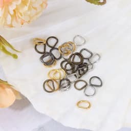 100Pcs 4/5mm Mini Silver Black Bronze Gold Type D Ring Connection Alloy Metal Shoes Bags Buckles DIY Dolls Accessories