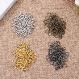 100Pcs 4/5mm Mini Silver Black Bronze Gold Type D Ring Connection Alloy Metal Shoes Bags Buckles DIY Dolls Accessories