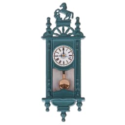 Vintage 1/12 Dollhouse Miniature Grandfather Clock Wooden Mini Model Furniture Toy DIY Doll House Decoration Accessories