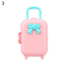 Fashion Dolls Mini Suitcase Doll Handbag Dollhouse Decoration Miniature Toys Trunk Lovely Small Clutch Jewellery Box