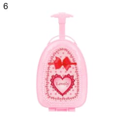Fashion Dolls Mini Suitcase Doll Handbag Dollhouse Decoration Miniature Toys Trunk Lovely Small Clutch Jewellery Box