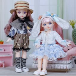 New 28cm Doll's Clothes Suit 1/6 Bjd Skirt with Hat/ Headdress for 12inch Princess Doll Dress Up Accessories