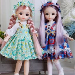 New 28cm Doll's Clothes Suit 1/6 Bjd Skirt with Hat/ Headdress for 12inch Princess Doll Dress Up Accessories