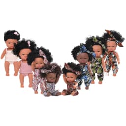35cm Newborn Reborn African Doll Simulation Soft Vinyl Lifelike Toys Christmas Birthday Toys Dolls for Adults Birthday Gifts