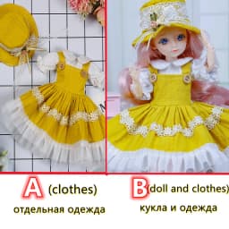Fashion 1/6 Bjd Doll or Dress Up Clothes Accessories 30cm Princess Doll Kids Children's Girl Birthday Gift Toys