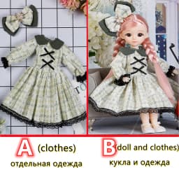 Fashion 1/6 Bjd Doll or Dress Up Clothes Accessories 30cm Princess Doll Kids Children's Girl Birthday Gift Toys