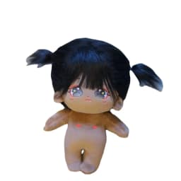 Black hair 20cm Korea Kpop EXO Doll Clothes Cute Stuffed Toy Dolls Plush for Idol Dolls YIBO Star Gift