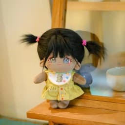 Black hair 20cm Korea Kpop EXO Doll Clothes Cute Stuffed Toy Dolls Plush for Idol Dolls YIBO Star Gift