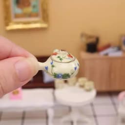 Dollhouse Mini Scene Pocket DIY Ceramic Supplies Ceramic Desk Lamps Decor Accessories Living Room Furniture Decoration Toys
