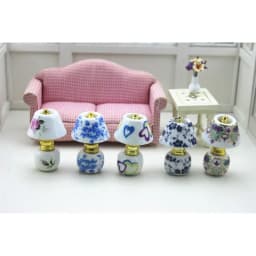 Dollhouse Mini Scene Pocket DIY Ceramic Supplies Ceramic Desk Lamps Decor Accessories Living Room Furniture Decoration Toys