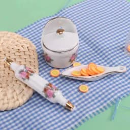 Dollhouse Mini Scene Pocket DIY Ceramic Supplies Ceramic Desk Lamps Decor Accessories Living Room Furniture Decoration Toys