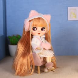 ICY DBS Blyth doll 1/6 bjd clothes cute dress set rabbit hat girl toys SD