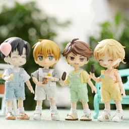 Kawaii 1/12 BJD Doll Clothes Fashion Suspender Pants Dolls jeans for ob11,gsc,body9 Dolls Accessories Obitsu 11 Clothes