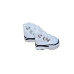 High Quality Kids Pretend Play Toys Cute 3.5CM Doll Shoes Mini Solid Colored Doll Dress Up Accessories 1/8 Bjd Canvas Shoes