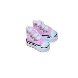 High Quality Kids Pretend Play Toys Cute 3.5CM Doll Shoes Mini Solid Colored Doll Dress Up Accessories 1/8 Bjd Canvas Shoes