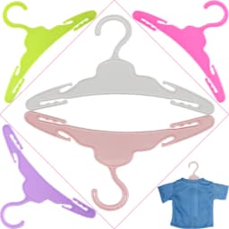 Doll Hangers Accessories For American 18 Inch Girl Doll Pink 10pcs;20pcs/lot Plastic Hangers Fit 43cm Baby New Born&OG Life Doll