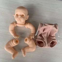 12Inch Mini Reborn Kit Elf FLO Unfinished Vinyl Kit Unpainted DIY Blank Reborn Baby Doll Parts with Cloth Body