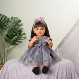 Yeezwood Cute Doll Clothes Dress for 55cm Reborn Doll Accessories Skirt Hat for 22inch Baby Girl Doll Clothes Hoodie Accessories
