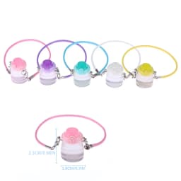 Mini Doll Water Bottle Model Miniature Kettle With Lanyard For 1/4 1/6 OB11 DollHouse Accessories Outdoor Bottles Decoration