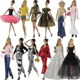 Fashion Multi-styles 11.5" Doll Coats Jeans 1/6 Doll Leather Pants Shorts Doll Trousers Casual Wears Kids Toys Clothes Accessory