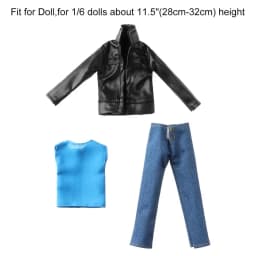 Fashion Multi-styles 11.5" Doll Coats Jeans 1/6 Doll Leather Pants Shorts Doll Trousers Casual Wears Kids Toys Clothes Accessory