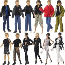 Fashion Multi-styles 11.5" Doll Coats Jeans 1/6 Doll Leather Pants Shorts Doll Trousers Casual Wears Kids Toys Clothes Accessory