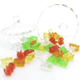 20Pcs Mini Resin Colorful Bear Ornaments DIY Crafts Dollhouse Candy Decoration Kids Pretend Play Toys