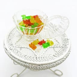 20Pcs Mini Resin Colorful Bear Ornaments DIY Crafts Dollhouse Candy Decoration Kids Pretend Play Toys