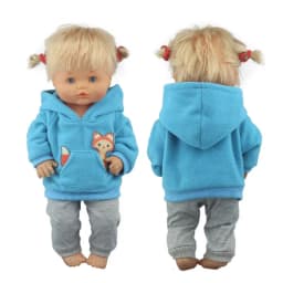 New Cute fox suits For 42 cm Nenuco Doll 17 Inches Baby Doll Clothes