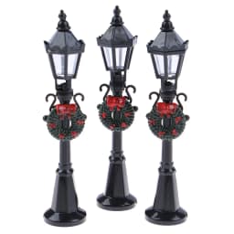 1Pc 1:12 Dollhouse Miniature Christmas Park Street Lamp Doll Streetlight Toy For Doll house Garden Decoration