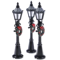 1Pc 1:12 Dollhouse Miniature Christmas Park Street Lamp Doll Streetlight Toy For Doll house Garden Decoration
