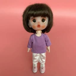 Ob11 Clothes T-shirt Long Sleeve Colorful Stripe Base Shirt For Obitsu11 GSC Molly 1/12 BJD Dolls Accessories Baby Fashion Style