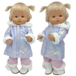 40cm Baby Dolls Clothes Winter Coat Nenuco Doll Clothing Ropa Y Su Hermanita Accessories