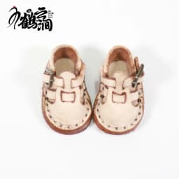 New Casual Handmade Cowhide Doll Shoes Accessories: Small Leather Shoes, Small Sandals, Leather Shoes, Lovely Ob11 Shoes, Leathe