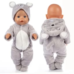 Cute Unicorn Outfit For 17 Inch Baby Doll 43cm New Born Baby Doll Clothes And Accessories